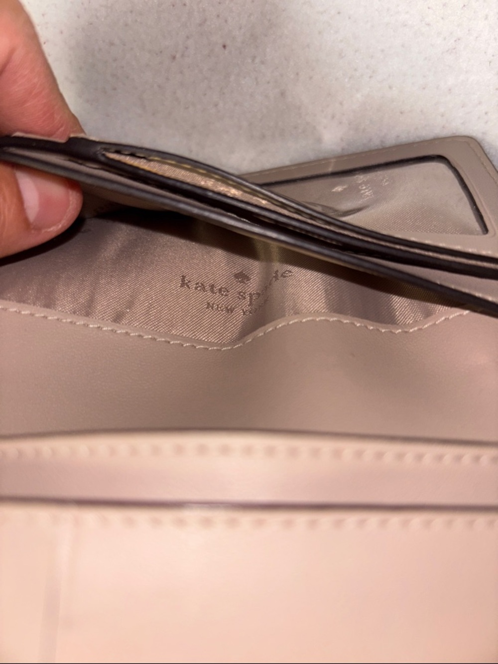kate spade taupe saffiano leather continental wallet - Picture 7 of 13